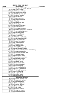 Life Listing for H&S