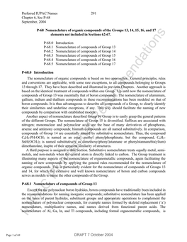 IUPAC Provisional Recommendations