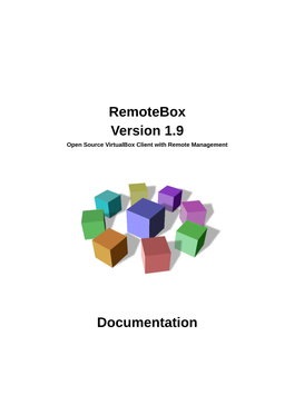 Remotebox Version 1.9 Documentation