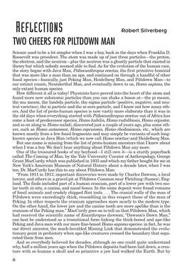 Two Cheers for Piltdown Man 7 January/February 2017 Been Shaped Quite Recently and Given an Artificial Appearance of Age Through Stain - Ing