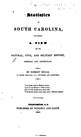 Statistics of South Carolina