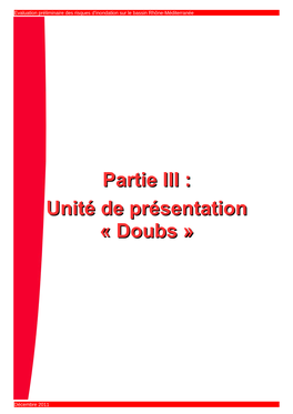 Partie Iii : Unité De Présentation « Doubs »