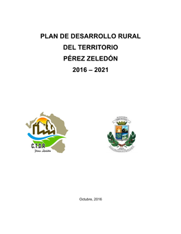 Plan De Desarrollo Rural Del Territorio Pérez Zeledón 2016 – 2021