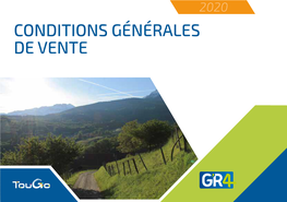 Conditions Générales De Vente 1 Périmètre D’Application