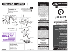 Route 226 Schedule.Pdf