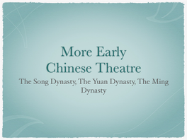 The Song Dynasty