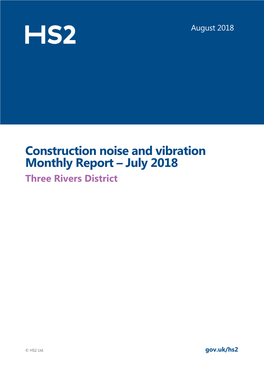 Three Rivers Noise Monitoring Report (July 2018)