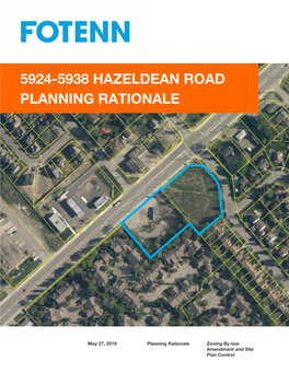 5924-5938 Hazeldean Road Planning Rationale