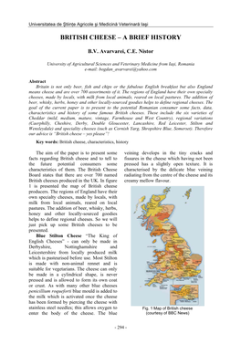 British Cheese – a Brief History