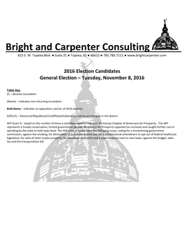 Bright and Carpenter Consulting 815 S
