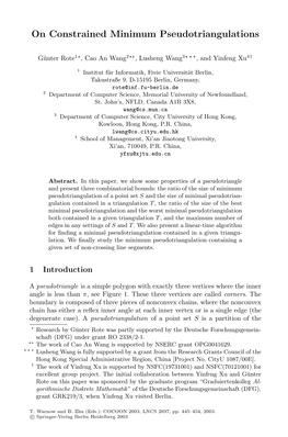 On Constrained Minimum Pseudotriangulations