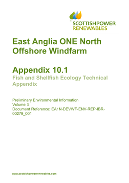 East Anglia ONE North Offshore Windfarm Appendix 10.1