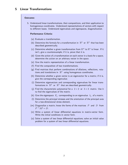 5 Linear Transformations