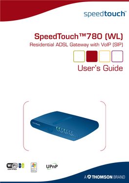 Speedtouch™780 (WL) User's Guide