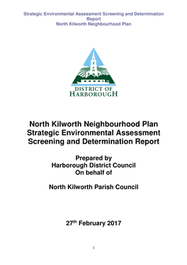 North Kilworth Neighbourhood Plan