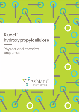 Klucel™ Hydroxypropylcellulose