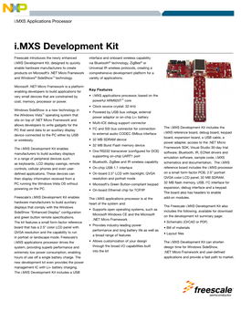 I.MXS Development Kit