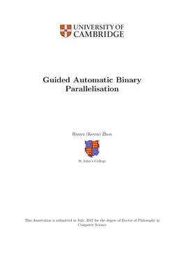 Guided Automatic Binary Parallelisation