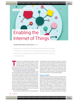 Enabling the Internet of Things