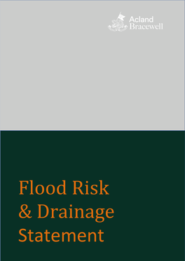 Flood Risk & Drainage Statement