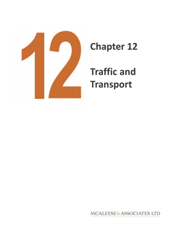 Chapter 12 Traffic and Transport