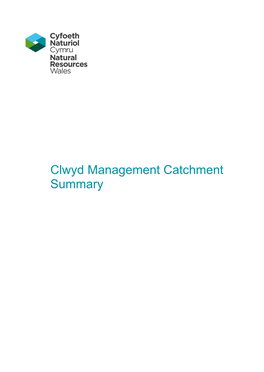 Clwyd Management Catchment Summary