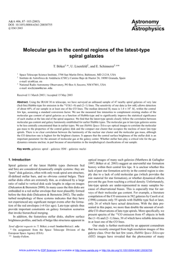 Molecular Gas in the Central Regions of the Latest-Type Spiral Galaxies