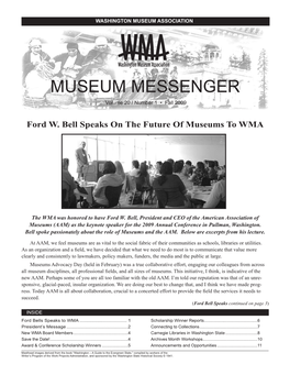 Museum Messenger • Fall 2009