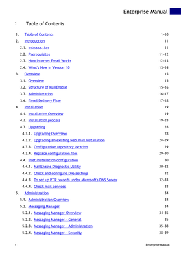 Enterprise Manual