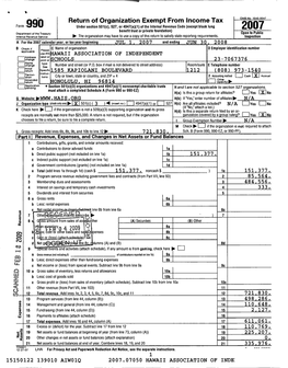 Return of Organization Exempt from Income