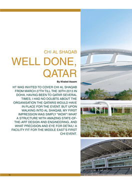 CHI AL SHAQAB WELL DONE, QATAR by Khaled Assem HT WAS INVITED to COVER CHI AL SHAQAB from MARCH 27TH TILL the 30TH 2013 in DOHA