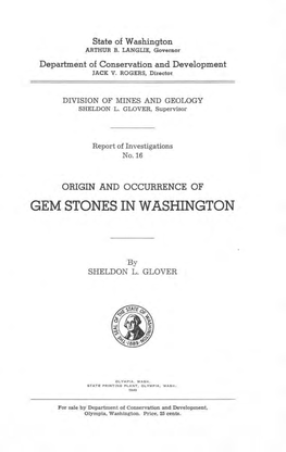 Gem Stones in Washington