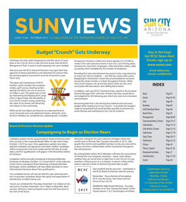 October 2015 • a Publication of the Recreation Centers of Sun City, Inc