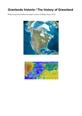 Grønlands Historie / the History of Greenland