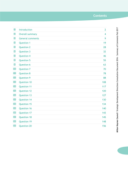 Strategic Development Directions Consultation Document (SDD Consultation Document) That Was