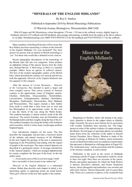 “Minerals of the English Midlands” by Roy E