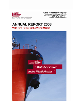 Latvian Shipping Company & Its Subsidiaries Annual Report for 2008