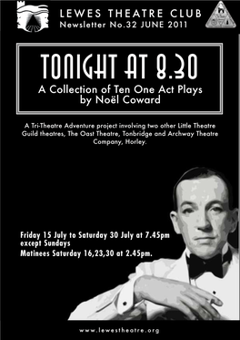 TONIGHT at 8.30 a Collection of Ten One Act Plays by Noël Coward