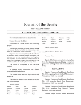 Journal of the Senate