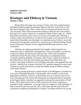 Kissinger and Ellsberg in Vietnam Thomas A