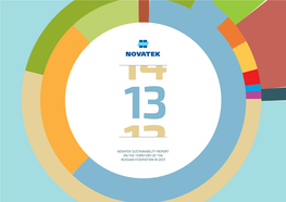 Novatek Sustainability Report on the Territory of the Russian Federation in 2013 Content