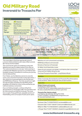Old Military Road Inversnaid to Trossachs Pier