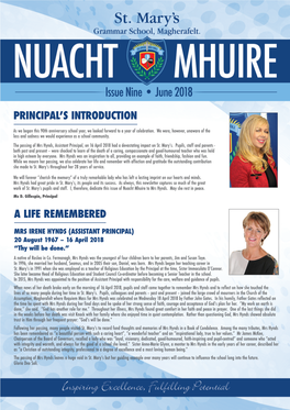 Principal's Introduction a Life Remembered