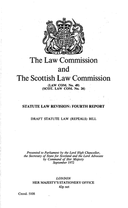 Statute Law Revision; Fourth Report