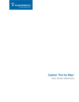 Calisto® Pro for Mac®