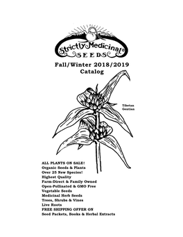 Fall/Winter 2018/2019 Catalog