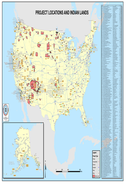 Map of Projects on Indian Lands