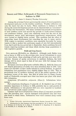 Proceedings of the Indiana Academy of Science