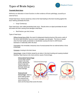 Types of Brain Injury