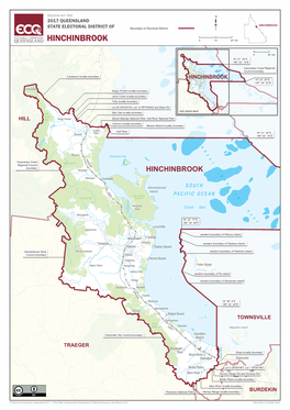 HINCHINBROOK STATE ELECTORAL DISTRICT of Boundary of Electoral District